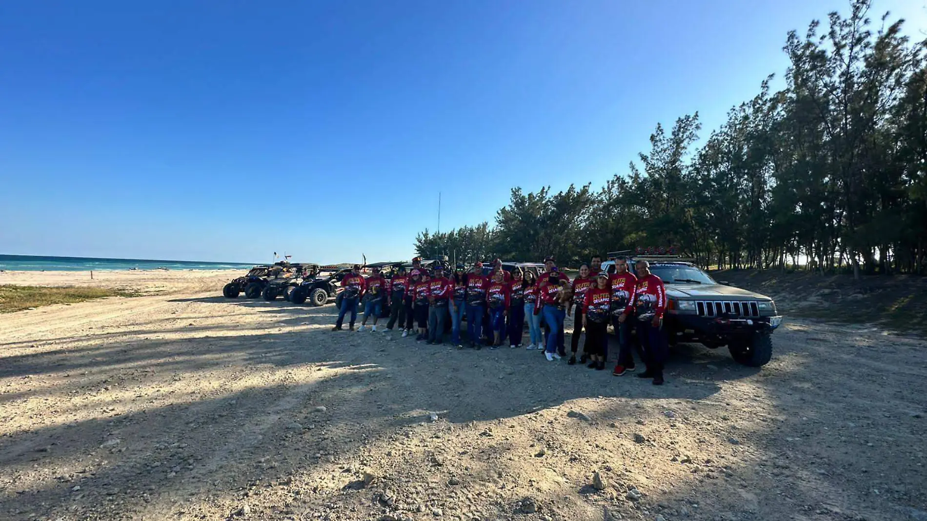 Efectúan recorrido con un mensaje de paz a bordo de sus 4x4 Secretaría de Turismo Tamaulipas  (1)